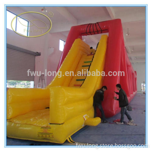 Fwulong high quality PVC 0.55mm used jumbo water slide inflatable for sale
